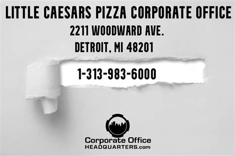 caesars pizza phone number|little caesars headquarters.